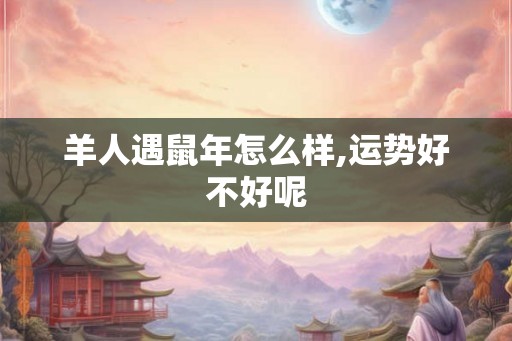 羊人遇鼠年怎么样,运势好不好呢