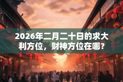 2026年二月二十日的求大利方位，财神方位在哪？