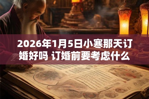 2026年1月5日小寒那天订婚好吗 订婚前要考虑什么