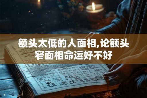 额头太低的人面相,论额头窄面相命运好不好 额头太低的人面相,论额头窄面相命运好不好