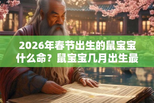 2026年春节出生的鼠宝宝什么命？鼠宝宝几月出生最好？