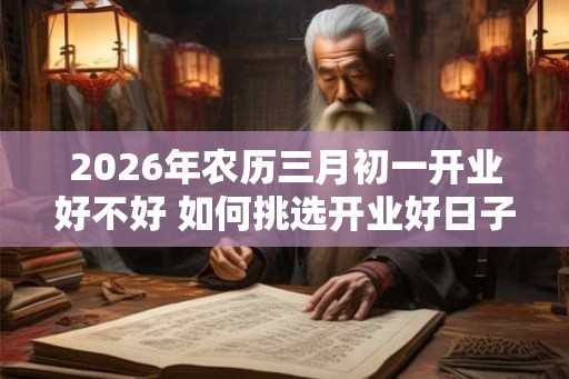 2026年农历三月初一开业好不好 如何挑选开业好日子