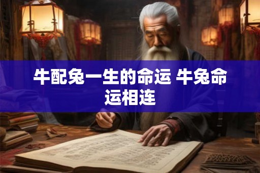 牛配兔一生的命运 牛兔命运相连