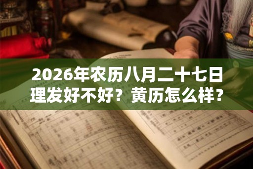 2026年农历八月二十七日理发好不好？黄历怎么样？
