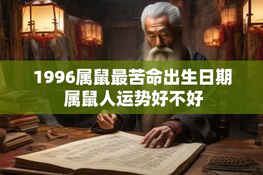 1996属鼠最苦命出生日期 属鼠人运势好不好