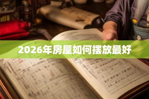 2026年房屋如何摆放最好