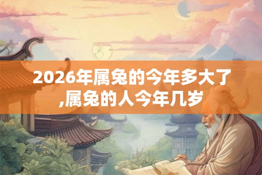 2026年属兔的今年多大了,属兔的人今年几岁