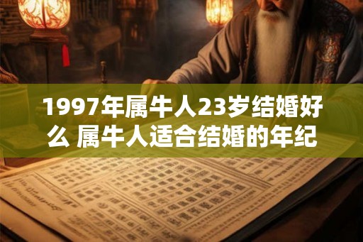 1997年属牛人23岁结婚好么 属牛人适合结婚的年纪 1997年属牛人23岁结婚好么 属牛人适合结婚的年纪