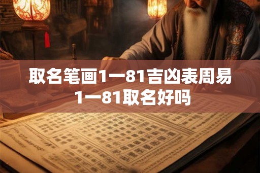 取名笔画1一81吉凶表周易 1一81取名好吗