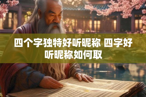 四个字独特好听昵称 四字好听昵称如何取