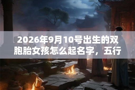 2026年9月10号出生的双胞胎女孩怎么起名字，五行属什么？
