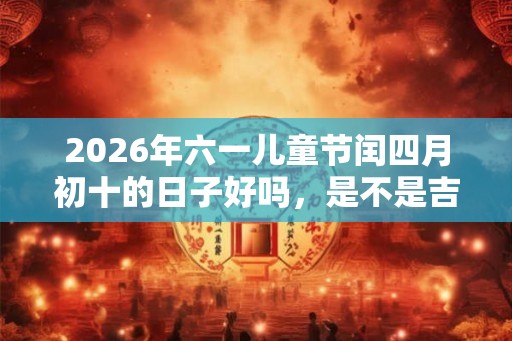 2026年六一儿童节闰四月初十的日子好吗，是不是吉日？