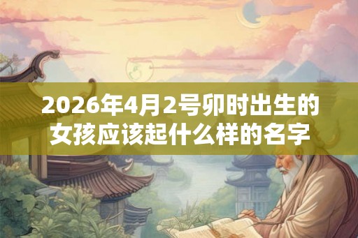 2026年4月2号卯时出生的女孩应该起什么样的名字