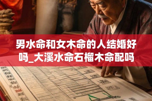 男水命和女木命的人结婚好吗_大溪水命石榴木命配吗