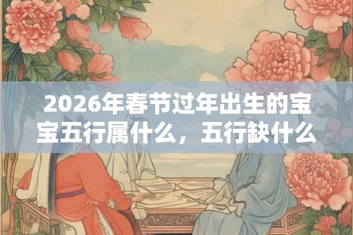 2026年春节过年出生的宝宝五行属什么，五行缺什么？