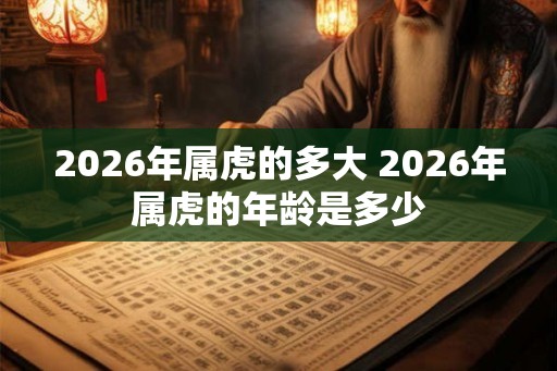 2026年属虎的多大 2026年属虎的年龄是多少