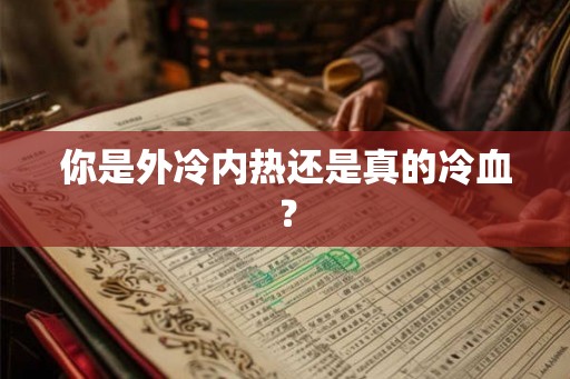 你是外冷内热还是真的冷血？