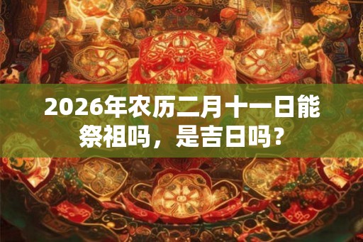 2026年农历二月十一日能祭祖吗，是吉日吗？
