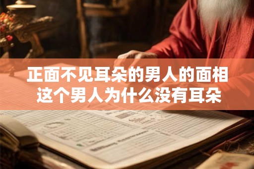 正面不见耳朵的男人的面相 这个男人为什么没有耳朵