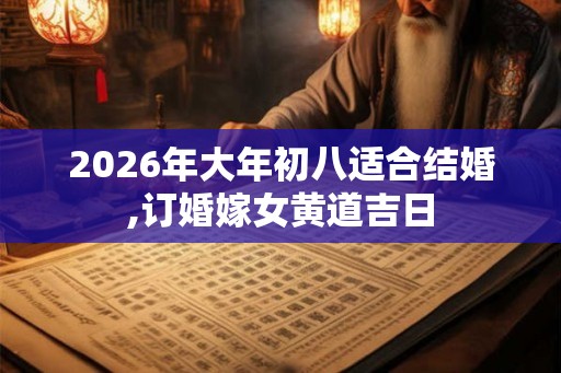 2026年大年初八适合结婚,订婚嫁女黄道吉日