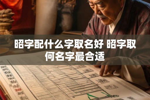 昭字配什么字取名好 昭字取何名字最合适