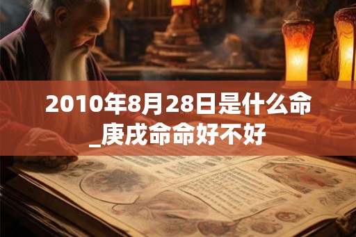 2010年8月28日是什么命_庚戌命命好不好