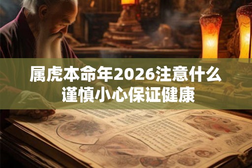 属虎本命年2026注意什么 谨慎小心保证健康