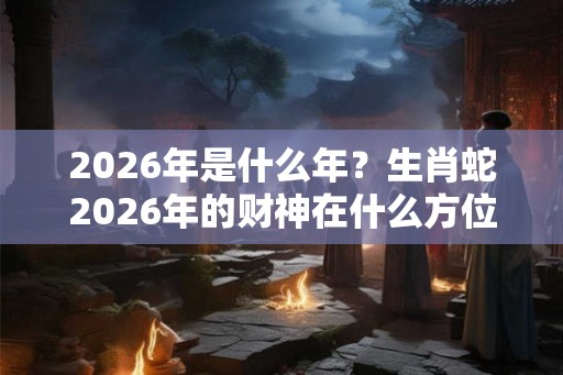 2026年是什么年？生肖蛇2026年的财神在什么方位？