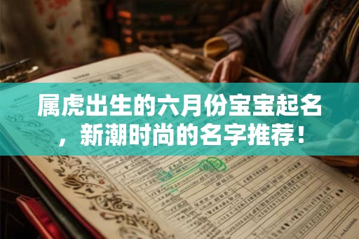 属虎出生的六月份宝宝起名,新潮时尚的名字推荐! 属虎出生的六月份宝宝起名,新潮时尚的名字推荐!