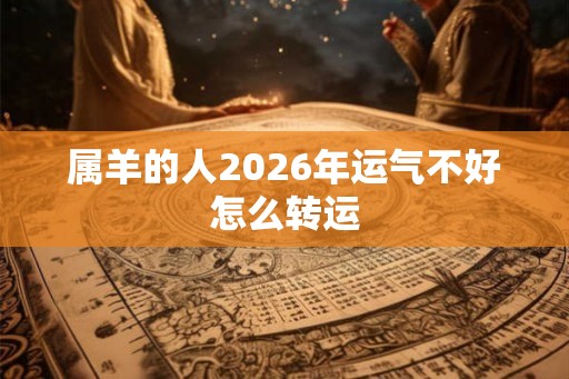 属羊的人2026年运气不好怎么转运