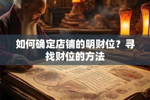 如何确定店铺的明财位?寻找财位的方法 如何确定店铺的明财位?寻找财位的方法
