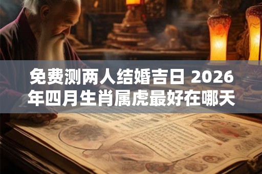 免费测两人结婚吉日 2026年四月生肖属虎最好在哪天结婚
