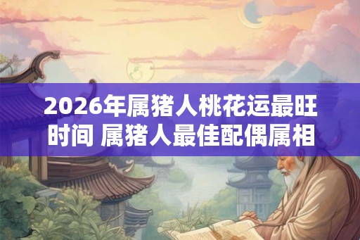 2026年属猪人桃花运最旺时间 属猪人最佳配偶属相