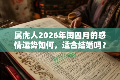 属虎人2026年闰四月的感情运势如何，适合结婚吗？