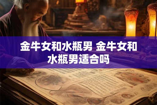 金牛女和水瓶男 金牛女和水瓶男适合吗 金牛女和水瓶男 金牛女和水瓶男适合吗