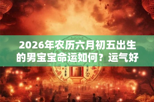 2026年农历六月初五出生的男宝宝命运如何？运气好不好
