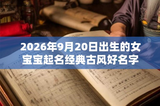 2026年9月20日出生的女宝宝起名经典古风好名字
