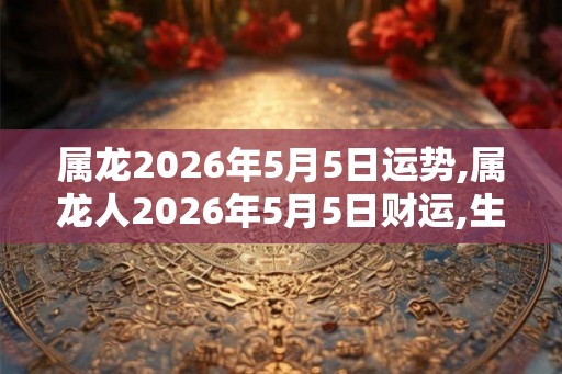 属龙2026年5月5日运势,属龙人2026年5月5日财运,生肖龙2026年5月5日运势 属龙2026年5月5日运势,属龙人2026年5月5日财运,生肖龙2026年5月5日运势