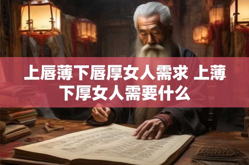 上唇薄下唇厚女人需求 上薄下厚女人需要什么