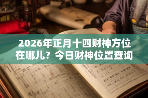 2026年正月十四财神方位在哪儿？今日财神位置查询