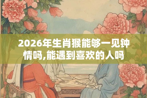 2026年生肖猴能够一见钟情吗,能遇到喜欢的人吗 2026年生肖猴能够一见钟情吗,能遇到喜欢的人吗