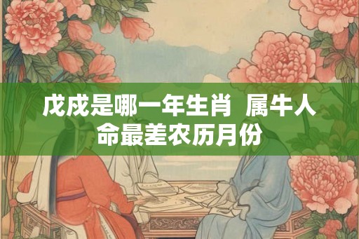 戊戍是哪一年生肖  属牛人命最差农历月份