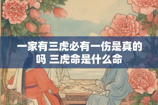 一家有三虎必有一伤是真的吗 三虎命是什么命