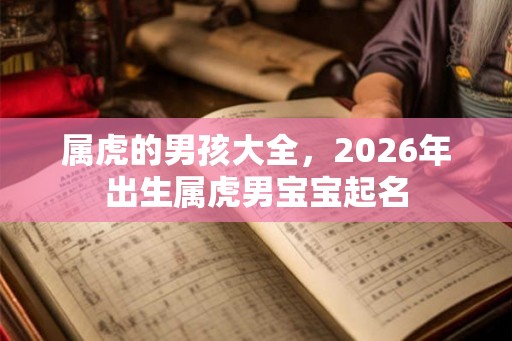 属虎的男孩大全,2026年出生属虎男宝宝起名 属虎的男孩大全,2026年出生属虎男宝宝起名