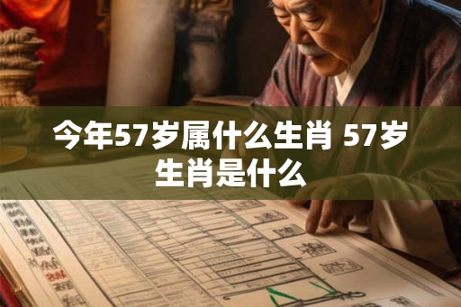 今年57岁属什么生肖 57岁生肖是什么