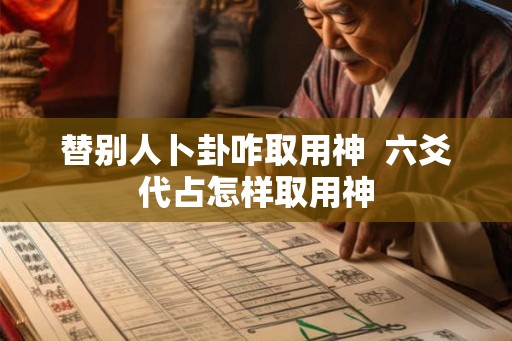 替别人卜卦咋取用神 六爻代占怎样取用神 替别人卜卦咋取用神 六爻代占怎样取用神