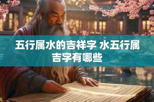 五行属水的吉祥字 水五行属吉字有哪些 五行属水的吉祥字 水五行属吉字有哪些