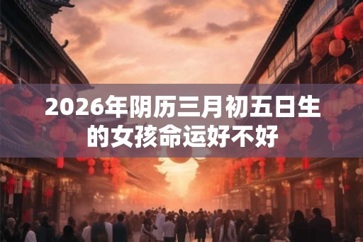 2026年阴历三月初五日生的女孩命运好不好