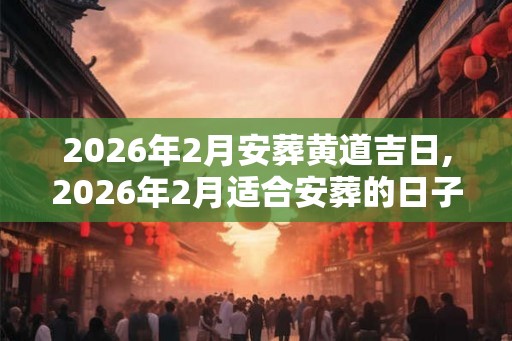 2026年2月安葬黄道吉日,2026年2月适合安葬的日子