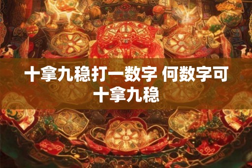 十拿九稳打一数字 何数字可十拿九稳
